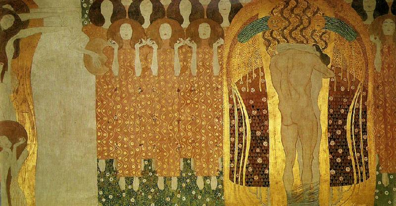 Gustav Klimt beethovenfrisen oil painting picture